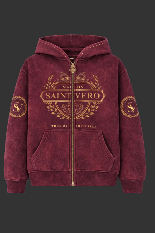 Burgundy & Gold SV Hoodie