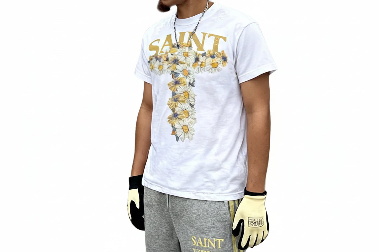 Floral Cross Tee