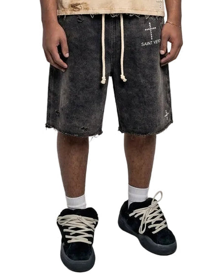 Society Distressed Shorts
