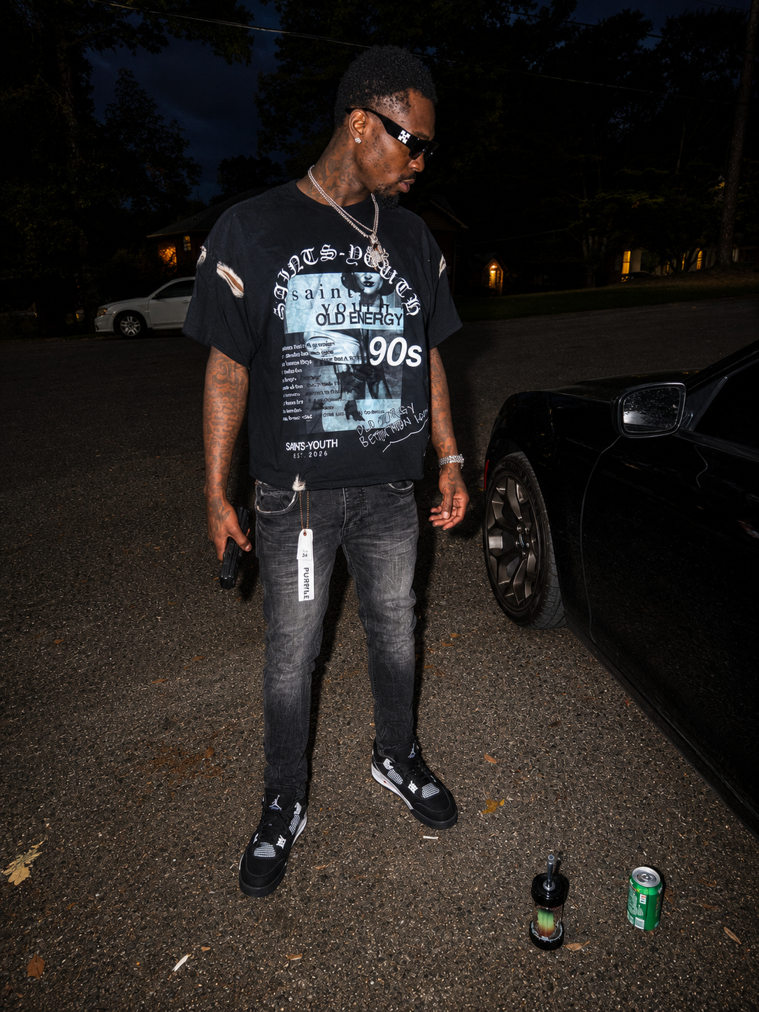 Saints Youth Tee (black)
