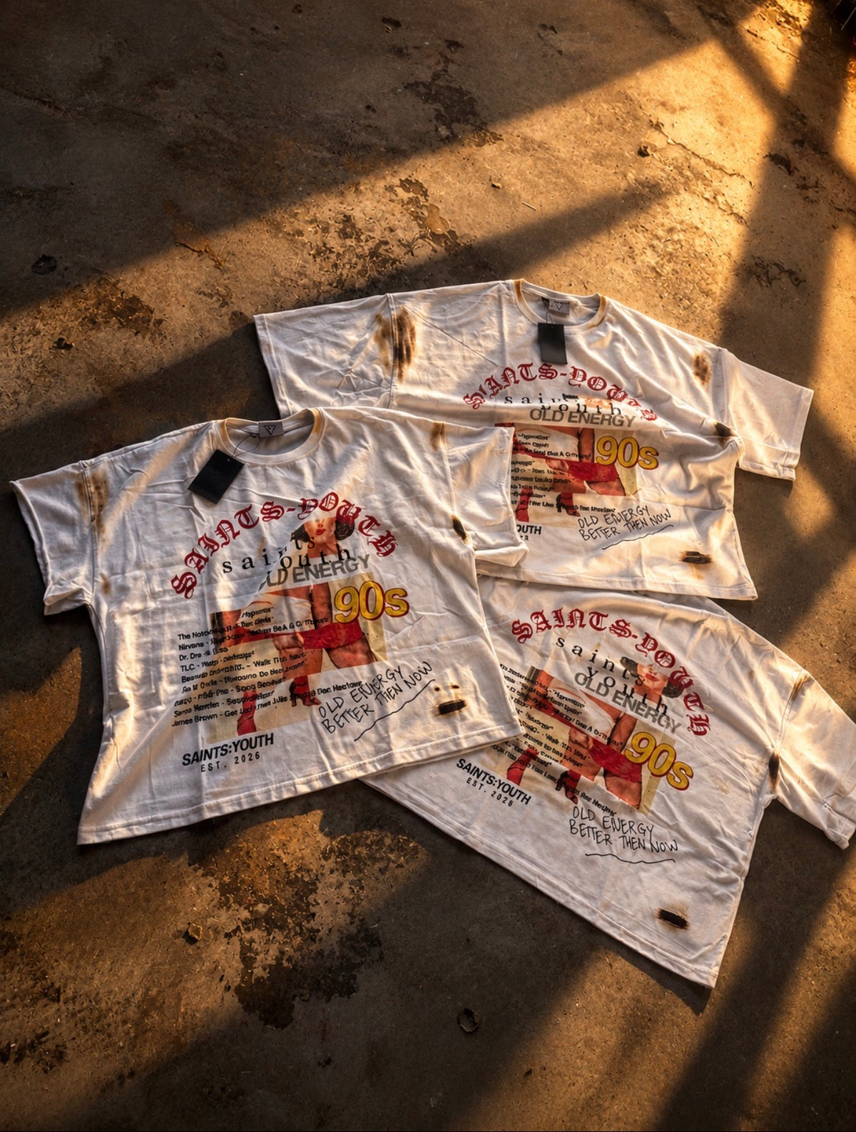 Saints Youth Tee (white)