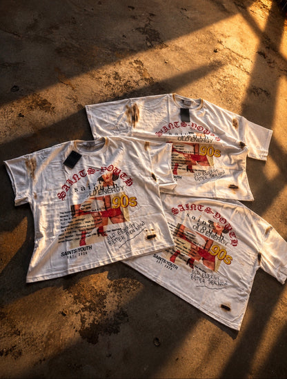Saints Youth Tee (white)