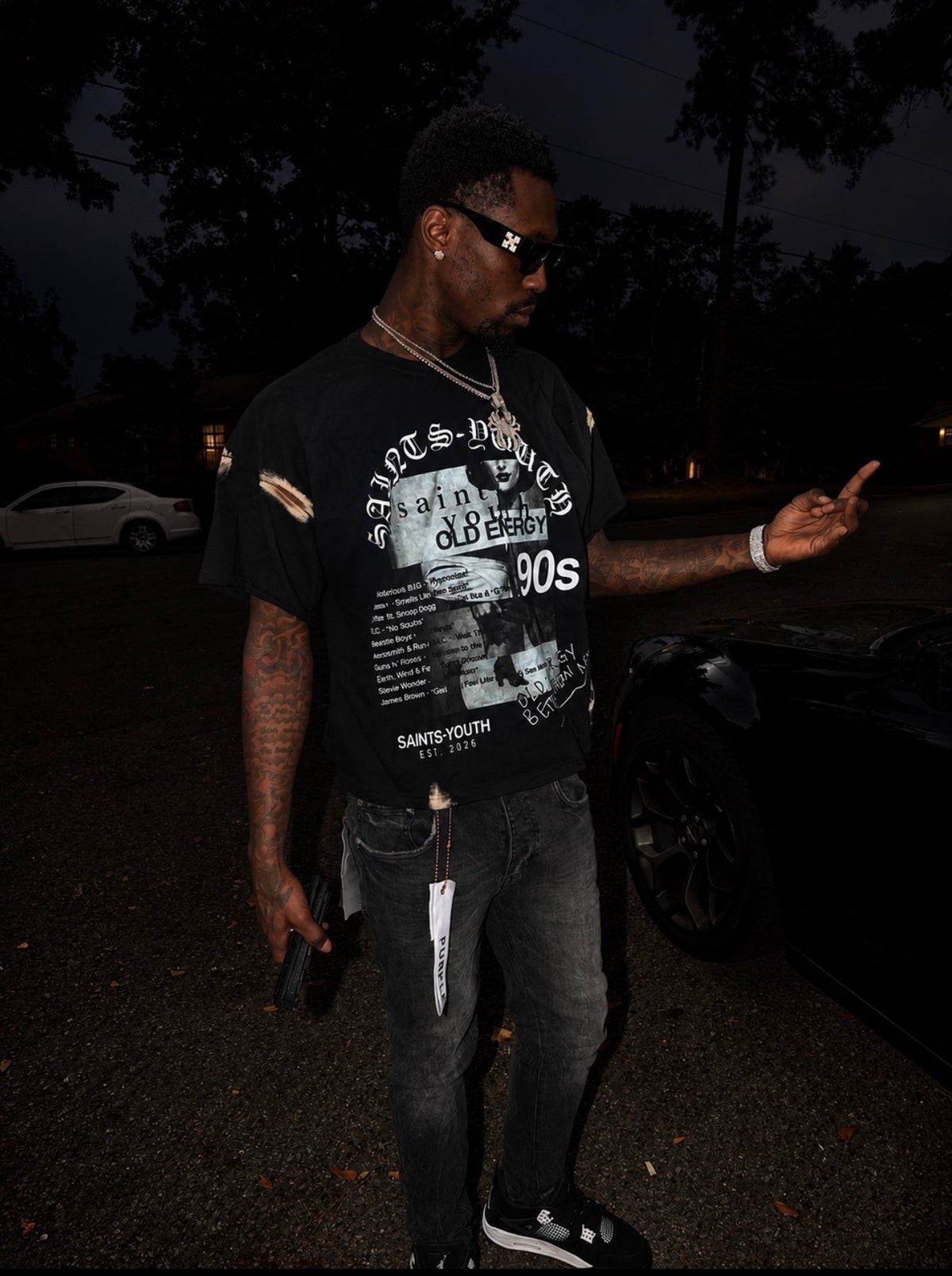 Saints Youth Tee (black)